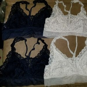6 Victoria's Secret lacy bralettes sz L/XL NWOT